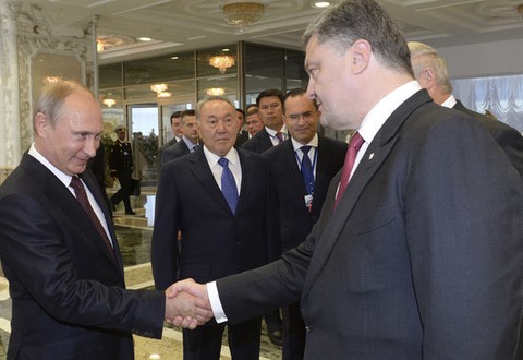 Путин и Порошенко об итогах ночной встречи в Минске 