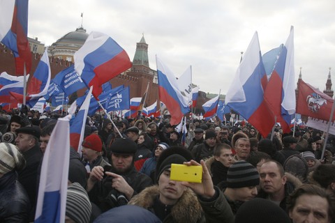 Крым, Севастополь и Путин на Красной площади
