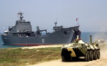 В Крыму высадилась морская пехота