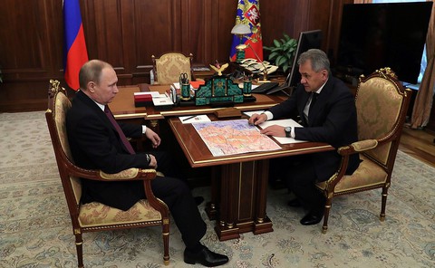 Шойгу доложил Путину об успешном завершении операции в Алеппо