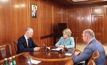 Матвиенко обсудила с губернатором Херсонской области перспективы развития региона