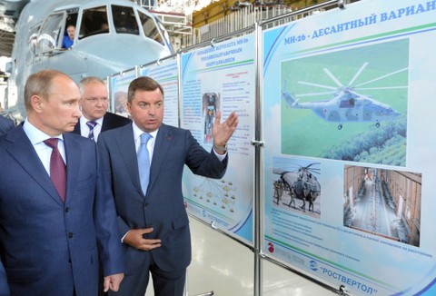 Путин: на поддержку гражданского вертолетостроения будет направлено 36 млрд рублей