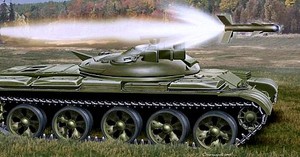 Ракетный танк ИТ-1 «объект 150» на испытаниях