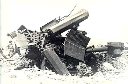 Уничтоженный антенный пост СНР-125 (фото Музей войск ПВО).  