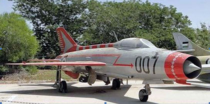 МиГ-21Ф-13. Угнан в Израиль из Ирака 16 августа 1966 г.  (Музей ВВС Израиля).